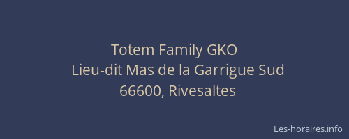 Totem Family GKO