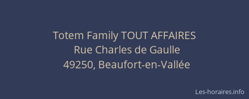 Totem Family TOUT AFFAIRES