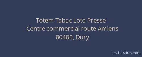 Totem Tabac Loto Presse