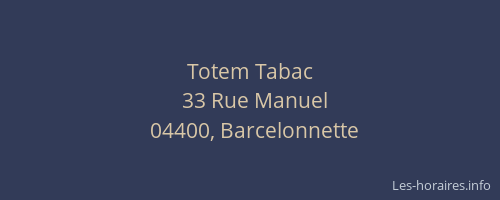 Totem Tabac