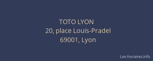 TOTO LYON