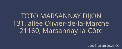 TOTO MARSANNAY DIJON