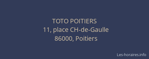 TOTO POITIERS