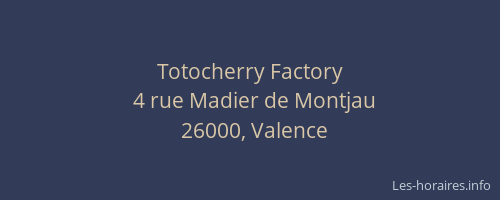 Totocherry Factory