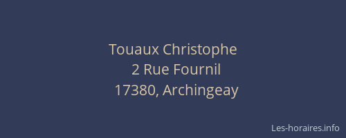 Touaux Christophe