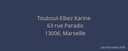 Touboul-Elbez Karine