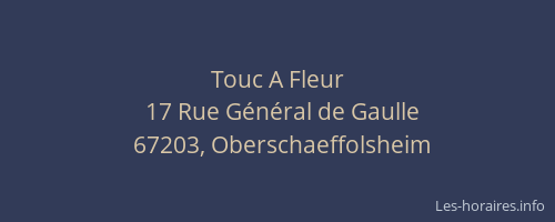 Touc A Fleur