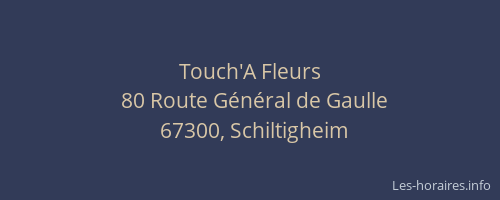 Touch'A Fleurs