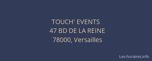 TOUCH' EVENTS