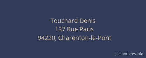 Touchard Denis
