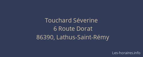 Touchard S&eacute;verine