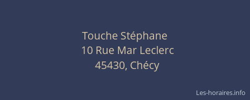 Touche St&eacute;phane