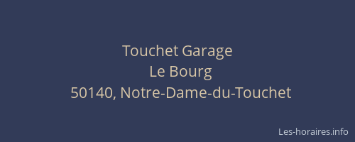 Touchet Garage