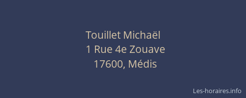Touillet Micha&euml;l