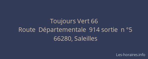 Toujours Vert 66