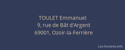 TOULET Emmanuel