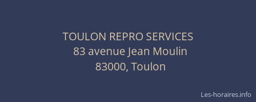TOULON REPRO SERVICES
