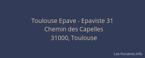 Toulouse Epave - Epaviste 31
