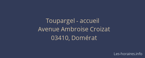Toupargel - accueil