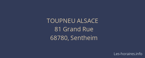 TOUPNEU ALSACE