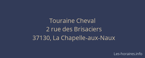 Touraine Cheval