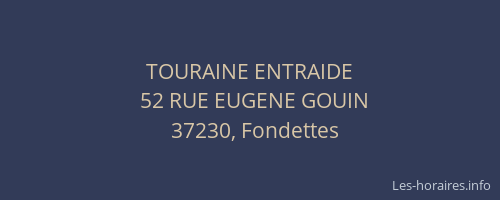 TOURAINE ENTRAIDE