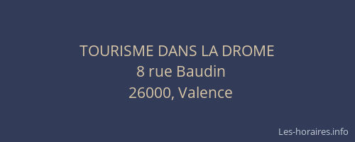 TOURISME DANS LA DROME