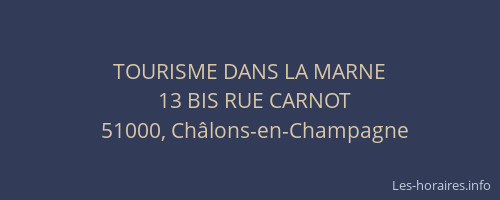 TOURISME DANS LA MARNE