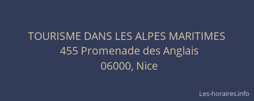 TOURISME DANS LES ALPES MARITIMES