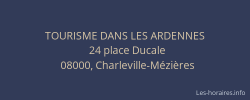 TOURISME DANS LES ARDENNES