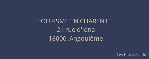TOURISME EN CHARENTE