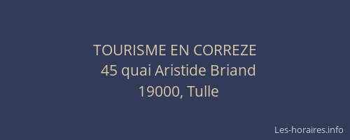 TOURISME EN CORREZE