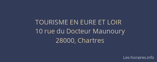 TOURISME EN EURE ET LOIR