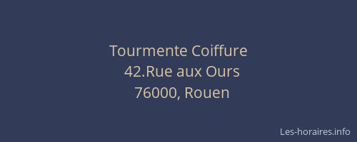 Tourmente Coiffure