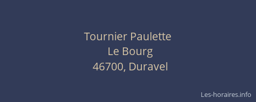 Tournier Paulette