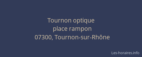 Tournon optique