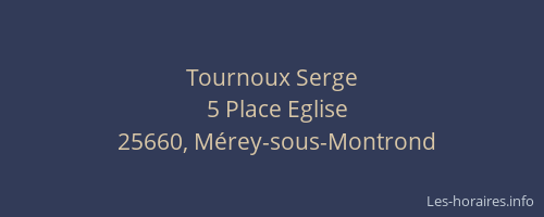 Tournoux Serge