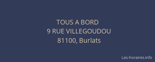 TOUS A BORD