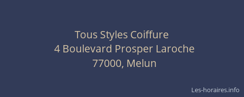 Tous Styles Coiffure