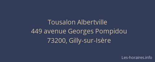 Tousalon Albertville