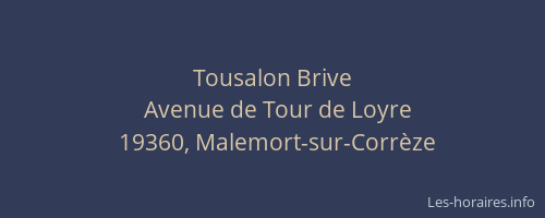 Tousalon Brive