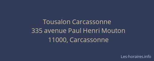 Tousalon Carcassonne