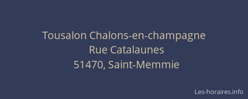 Tousalon Chalons-en-champagne