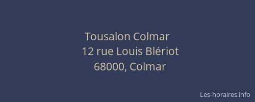 Tousalon Colmar