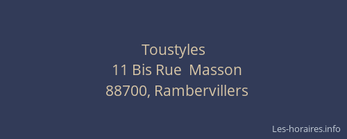 Toustyles
