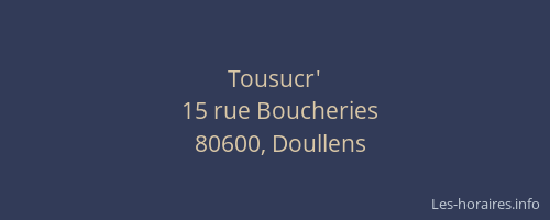 Tousucr'