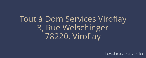 Tout à Dom Services Viroflay