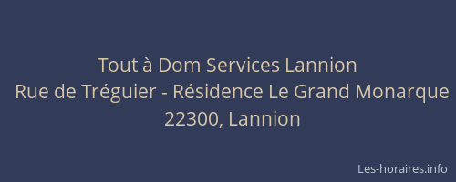 Tout &agrave; Dom Services Lannion