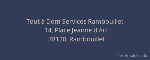 Tout &agrave; Dom Services Rambouillet