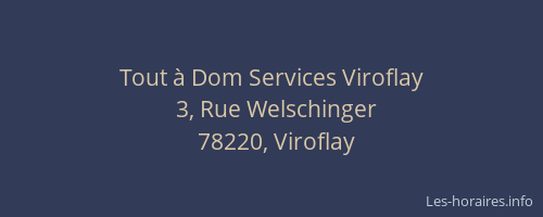 Tout à Dom Services Viroflay
